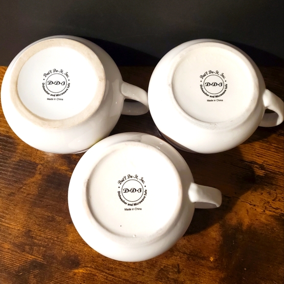 Vintage Dat'l Do It Set of 3 Recipe Soup Bowls/Mugs - Picture 2 of 4